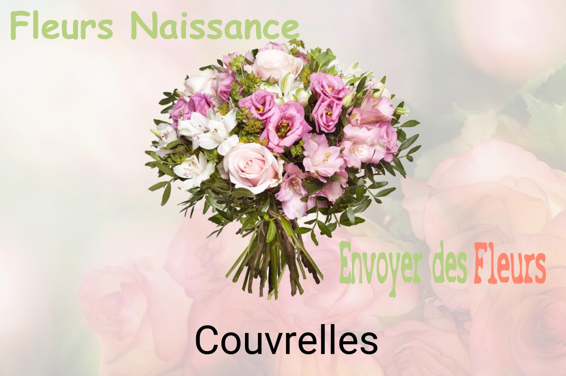 Bouquet de fleurs de naissance livré à Couvrelles