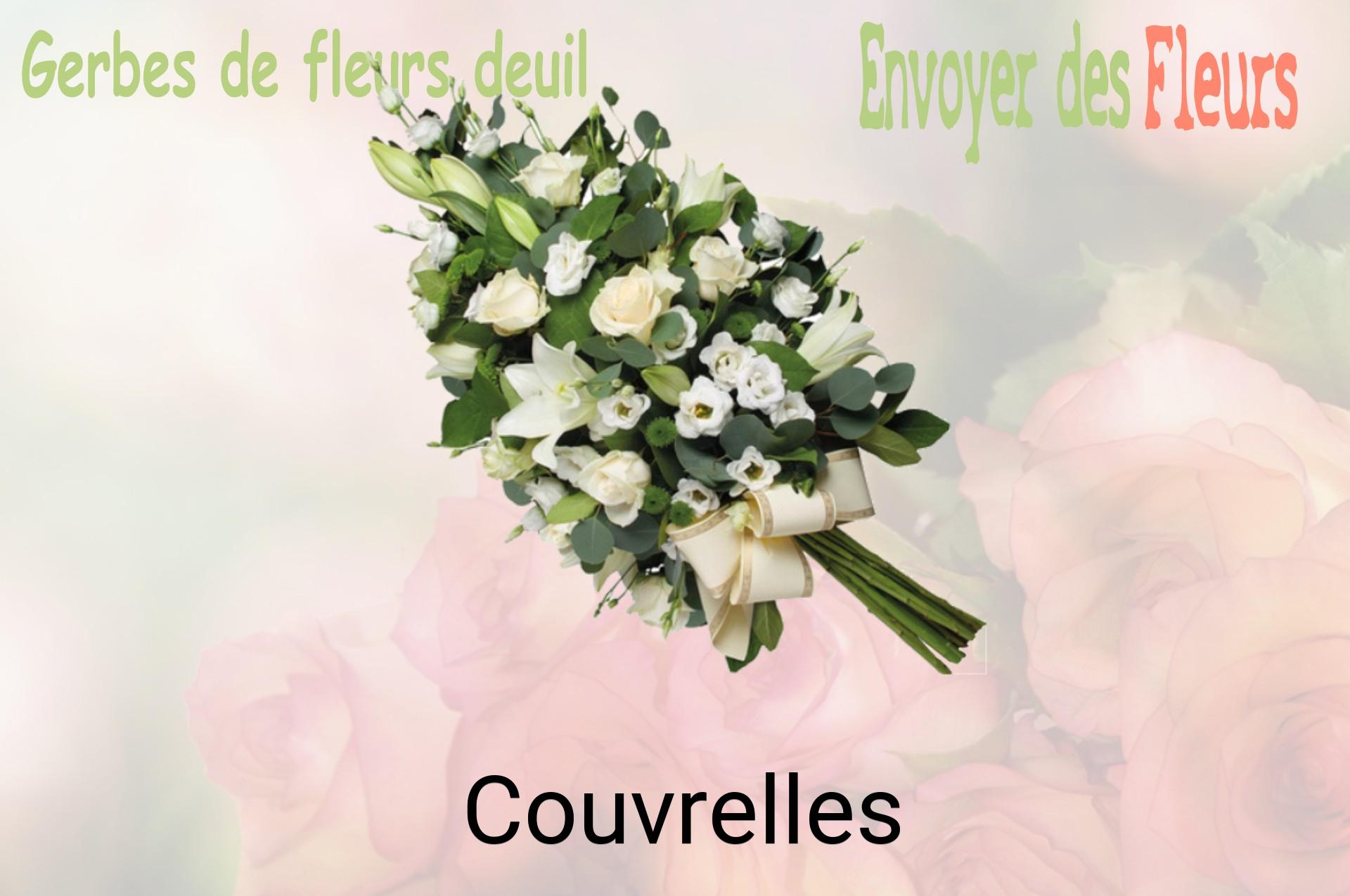 Gerbe de fleurs de deuil livrée à Couvrelles